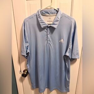 adidas Men’s Light Blue Athletic Polo Shirt XL